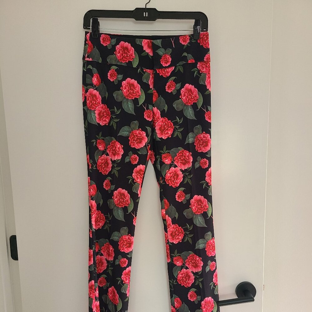 ALICE + OLIVIA Olivia Bootcut Pants Cheri Floral Size O
